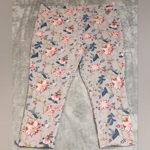 Mixit Floral XL Womans Cropped Jeggings Jeans